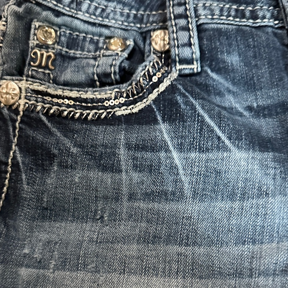 Miss Me Dark Blue Embellished Jeans - Picture 3 of 6